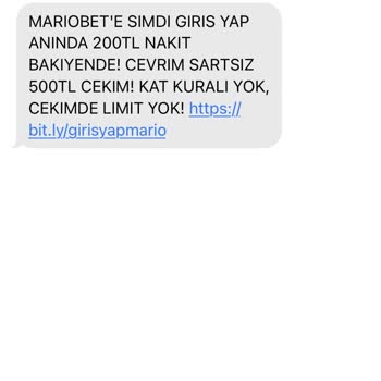 +44 Lü Numaralardan Gelen Mesaj. Vodafone