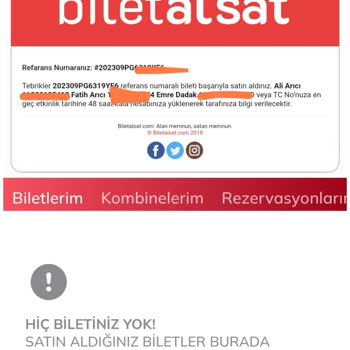 Biletalsat.com Fener Rize Maçına Biletalsattan 3 Adet Bilet Aldık Maça 2 Saat Kaldı