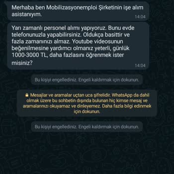 WhatsApp Yabancı Numara Kim Olduğu Bilinmiyor. WhatsApp