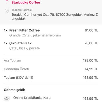 Yemek Sepeti Pişmanlıktır