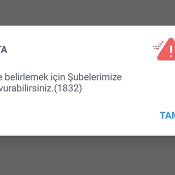 İşCep 1832 Hatası