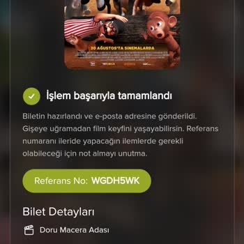 Paribu Cineverse Yanlış Adres Bilet Satışı Ve Ücret İadesi