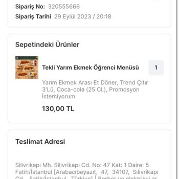 Migros Yemek'in Yemediğim Yemeğin Parasını Alması Ve İade Etmemesi