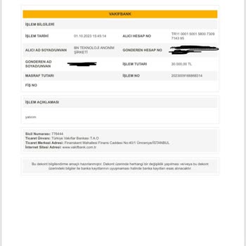 Binance TR Para İadesi Talebi