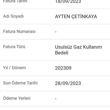 Başkent Doğalgaz Doğalgaz Faturası Şikayeti