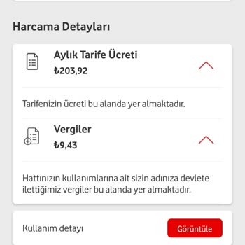 Vodafone Yanlış Fatura Tutarı