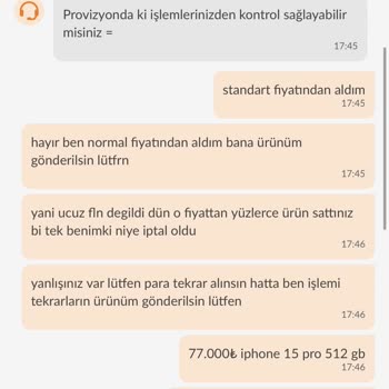 Trendyol'dan İphone 15 Pro Siparişi İptal Edildi