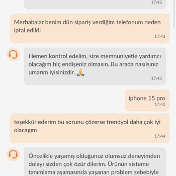Trendyol'dan İphone 15 Pro Siparişi İptal Edildi