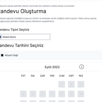 VFS Global - Randevu Alınamıyor