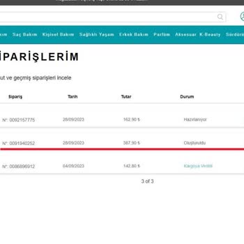 Watsons Online Sipariş İptali