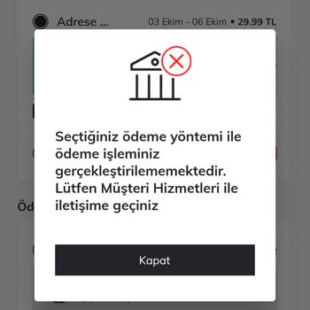 DeFacto Yapı Kredi Banka Kartımla Ödeme Yapamıyorum