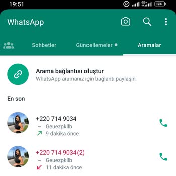 WhatsApp Yurt Dışı Meçhul Aramalar