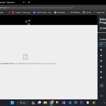 Btk Akademi Oynatıcı Sorunu Ve Videonun Yüklenmemesi