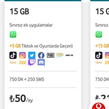 Vodafone Genç Kolay Yeni Paket 15 Paketini Satın Alamıyorum