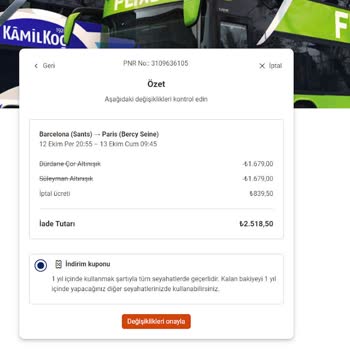 Flixbus Bilet İptalini Kesinti Ve Kupon İle Yapıyor