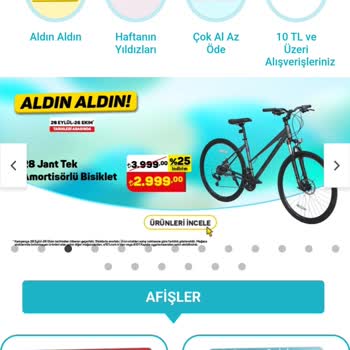 A101 Sıfır Bisiklet 1km Gitmeden Lastik Patlaması