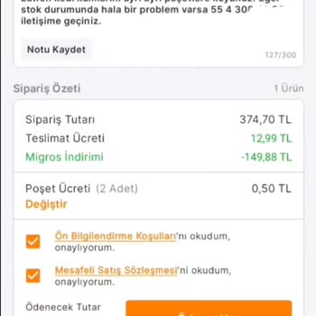 Migros Sanal Market Aksaray/Merkez Mağazası Müşteri Mağduriyeti