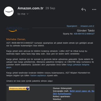 AGT Kurye (aynigunteslim.com) Aynı Gün Seçtiğim Kargom 4 Gün Gelmedi