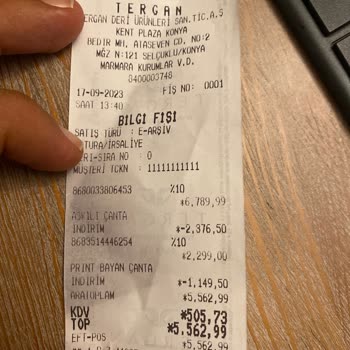 Tergan Deri İadenin Kabul Edilmemesi