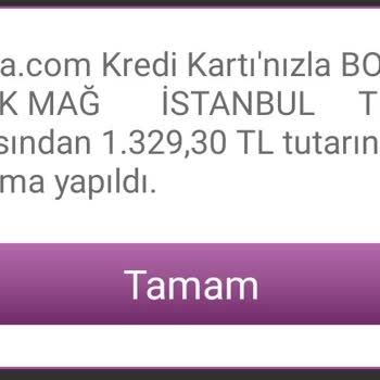 Boyner Ödemeyi Aldı Fakat Ürünü Göndermiyor. Sipariş Oluşturmadılar.