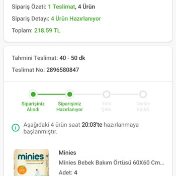 Trendyol Hızlı Market Sipariş Teslimatı, Ve Çözümsüzlük!
