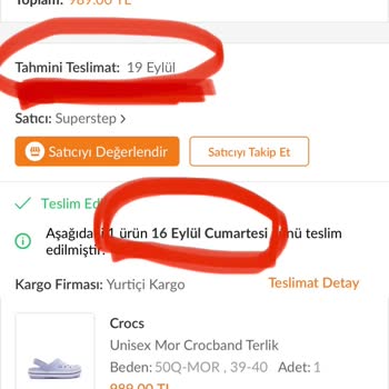 SuperStep Trendyol'da İade Süresi Geçtiği İçin İade Yapamıyorum.