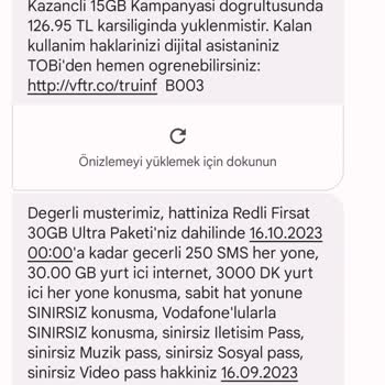 Vodafone Yeni Red'li Bol 2. Dönem
