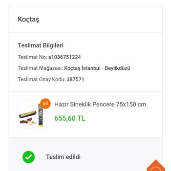 Koçtaş Sineklik Gelmedi Vermediler Dönmediler