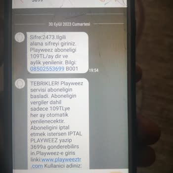 Habersiz Üyelik Playweez 3699