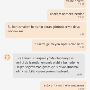 Trendyol Yemek Trendyol GO Siparişim Geç Gelmesi