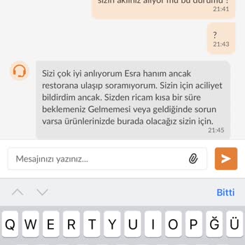 Trendyol Yemek Trendyol GO Siparişim Geç Gelmesi