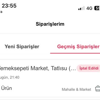 Yemeksepeti Market 120 Dakika Sonra Gelen Yanlış Sipariş Ve Israrcı Kurye