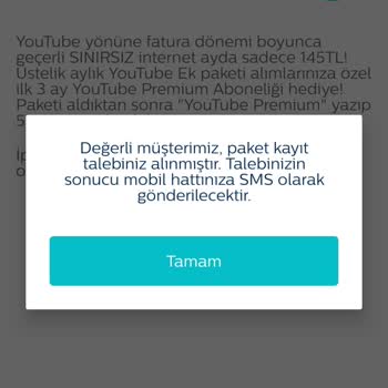 Türk Telekom Youtube.com Paketi