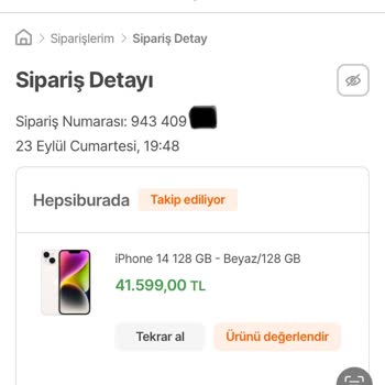 Hepsiburada Sattığı Telefonunun Düşen Fiyat Farkını Karşılamadı.