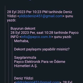 PayCO Para İadesi Hesabıma Atılmadı