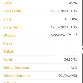 Avrasya Tüneli Avrasya Kullanılmadığı Halde HGS'den Ödeme Alıyor