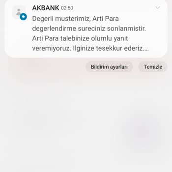 Akbank Limit Ve Artı Para Vermiyor!