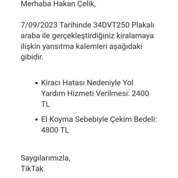 Tiktak Haksız Yere Borç Bakiyesi Yansıtması