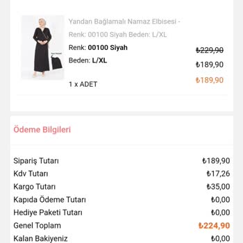 ModaMotley Sipariş Verdiğim Ürün Hakkında Bir Bilgilendirme Yok