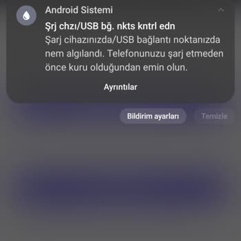 Samsung Telefon Samsung Nem Uyarası Sorunu