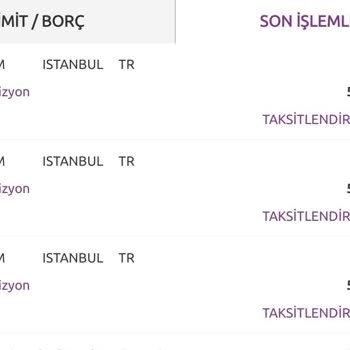 LCW'de Bilgim Dahilinde Olmayan İşlem