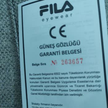 Opmar Optik Opmar Firmasından Aldığım Gözlük