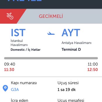 THY Uçuş Rötar Düzenlemesi