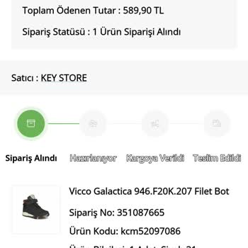 ÇiçekSepeti KEY Store Bir Haftadır Ayakkabı Göndermedi Muhatap Yok