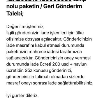 UPS Türkiye 47 Pound' A Kargo Alıp 200 Pound' A Geri Göndermek Nasıl Olur?