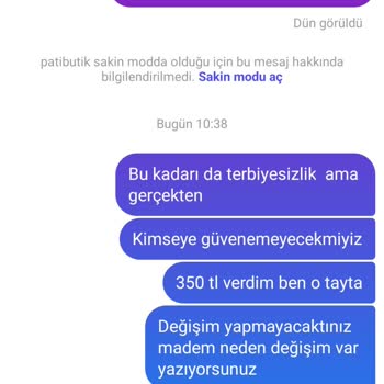 Pati Butikten Tayt Siparişi Sorunu