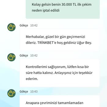 Trinkbet 30000 TL'ye El Koydu