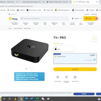Turkcell TV+ Düşük Özellikli Ürün Gönderilmesi