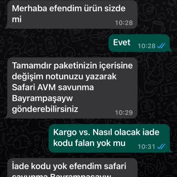 Polismalzemeleri.com Sitesi Gönderdiği Ürünlerin Arkasında Durmuyor