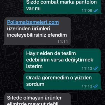 Polismalzemeleri.com Sitesi Gönderdiği Ürünlerin Arkasında Durmuyor